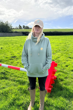 Sage & Stirrup Signature Cross-Neck Hoodie