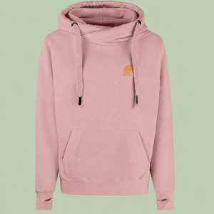 Dusky pink hoodie mock-up, front