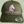 Olive trucker cap on sage background